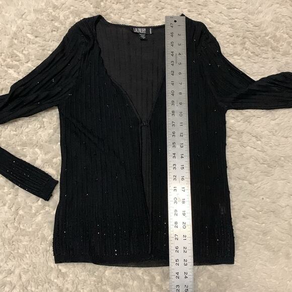 Laundry by Shelli Segal Beaded Cardigan and Tank Set - Picture 14 of 16